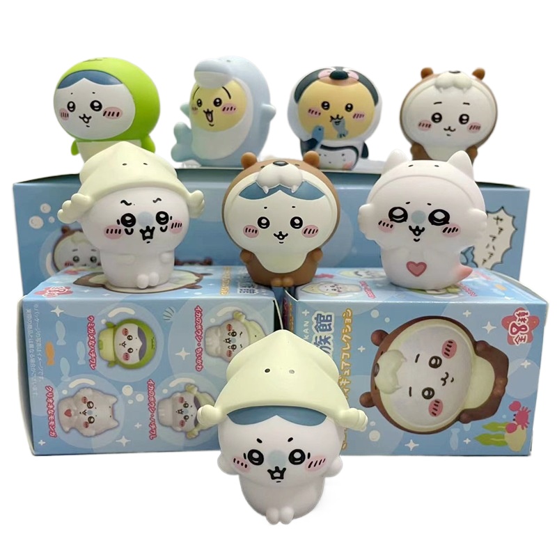 Marine Aquarium - 8 figurines/boîte Kawaii Chiikawa Aquarium –