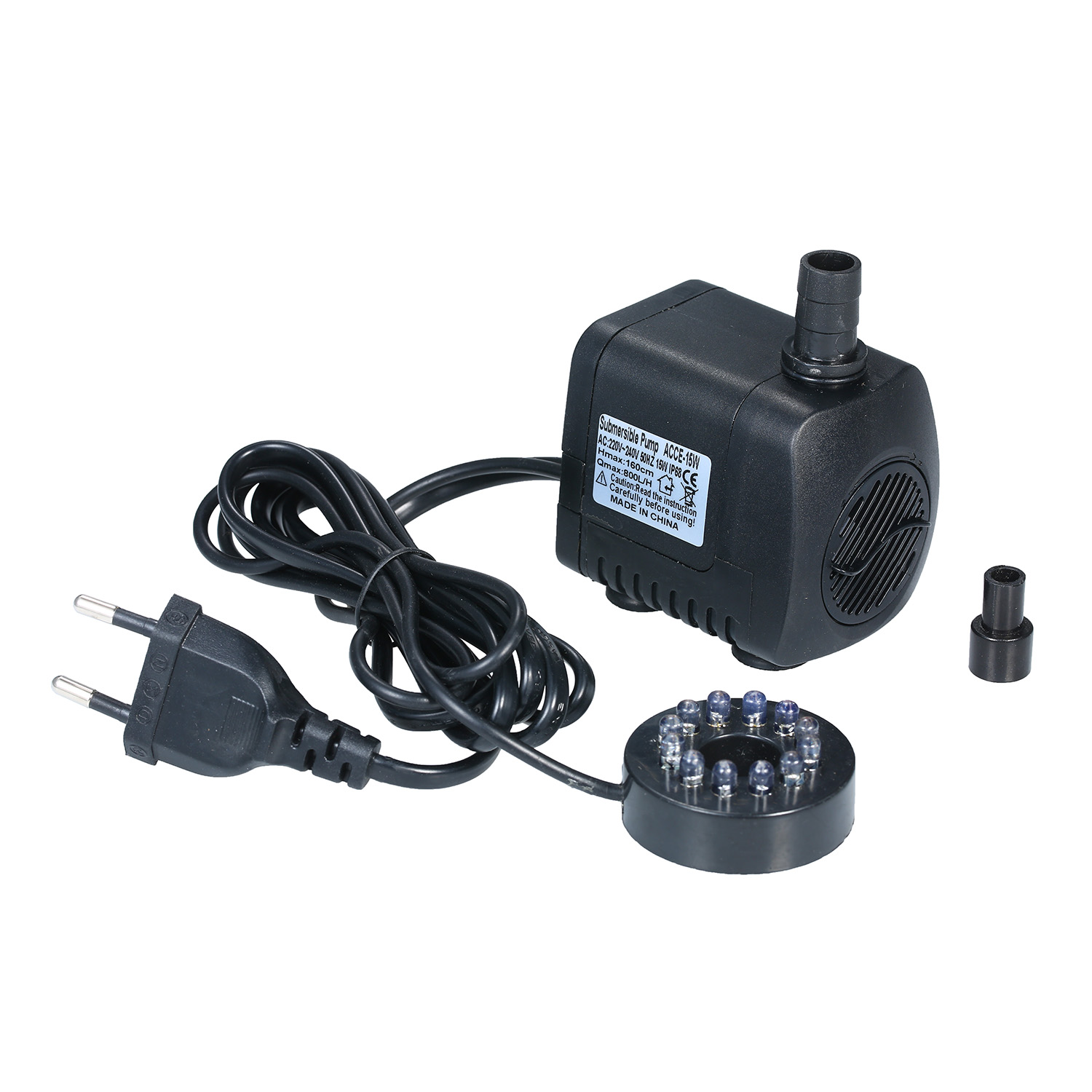 Aquarium Marine Lights - Pompe Submersible à lumière LED 800L/H,